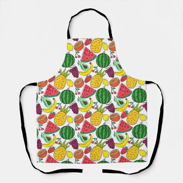 Fruit seamless pattern | Fruit surface pattern 37 Apron (Front)