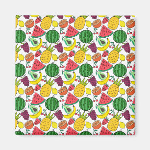 Fruit seamless pattern   Fruit surface pattern 37 Magnet