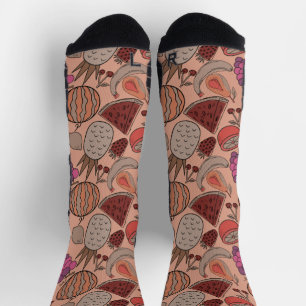 Fruit seamless pattern   Fruit surface pattern 45  Socks