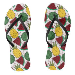 Fruit seamless pattern   Fruit surface pattern 46 Flip Flops