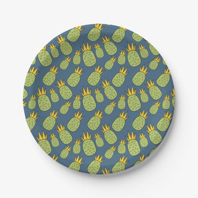 Fruit seamless pattern | Fruit surface pattern 47 Paper Plate (Front)