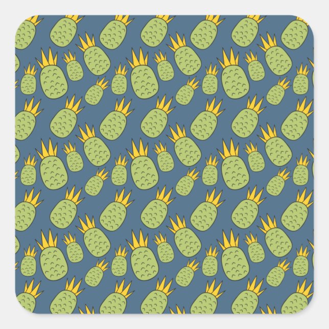 Fruit seamless pattern | Fruit surface pattern 47 Square Sticker (Front)