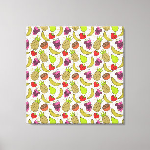 Fruit seamless pattern Fruit surface pattern 49 Canvas Print