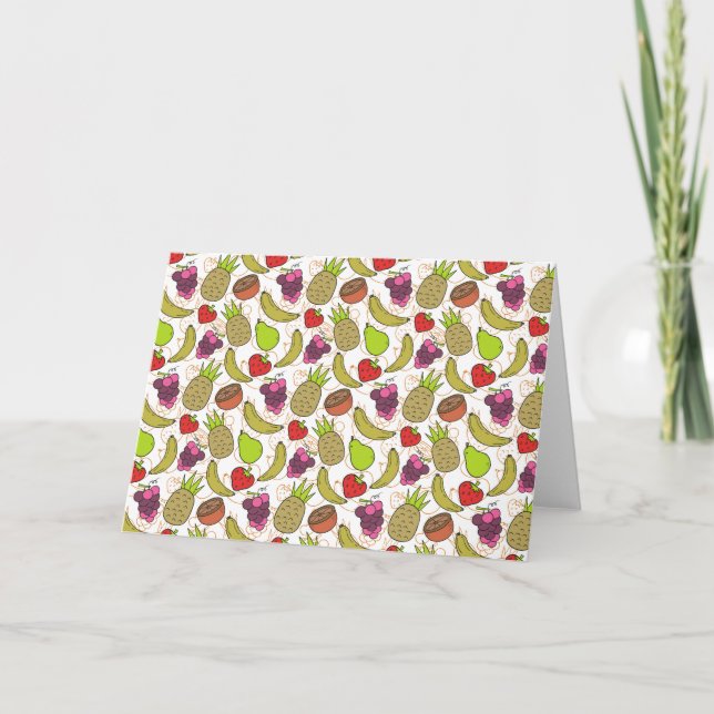 Fruit seamless pattern | Fruit surface pattern 49 Card (Front)