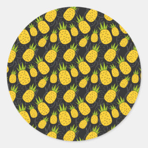 Fruit seamless pattern   Fruit surface pattern 4 Classic Round Sticker