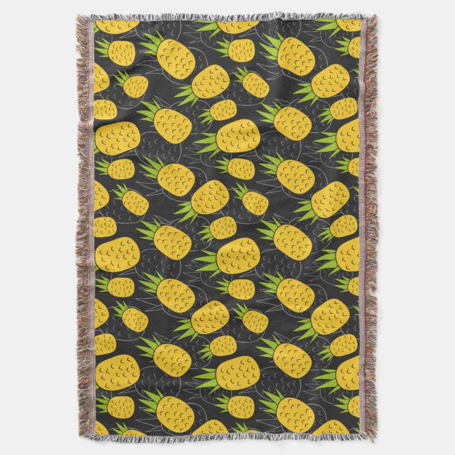 Fruit seamless pattern | Fruit surface pattern 4 Throw Blanket (Front Vertical)