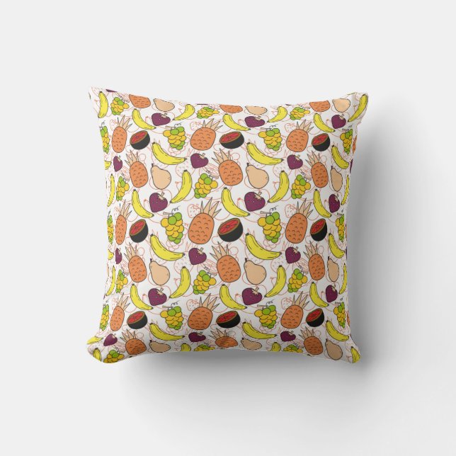 Fruit seamless pattern | Fruit surface pattern 50 Cushion (Front)