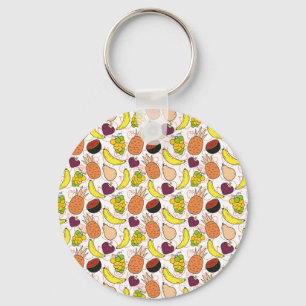 Fruit seamless pattern Fruit surface pattern 50 Key Ring