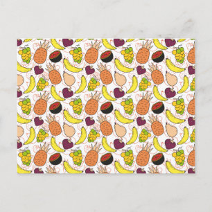 Fruit seamless pattern   Fruit surface pattern 50 Postcard