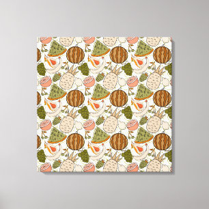 Fruit seamless pattern Fruit surface pattern 54 Canvas Print
