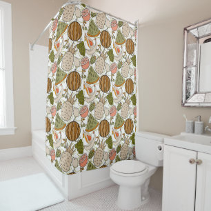 Fruit seamless pattern Fruit surface pattern 54 Shower Curtain