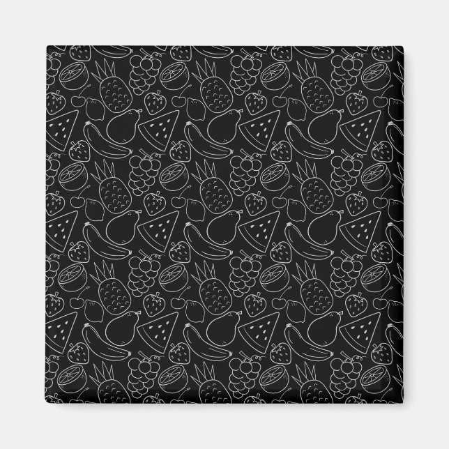Fruit seamless pattern | Fruit surface pattern 55 Magnet (Front)