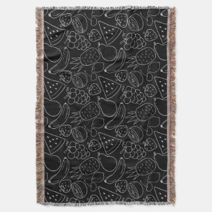 Fruit seamless pattern Fruit surface pattern 55 Throw Blanket