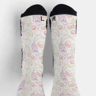 Fruit seamless pattern   Fruit surface pattern 58 Socks