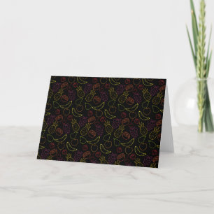 Fruit seamless pattern Fruit surface pattern 6 Card