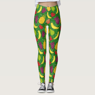 Fruit seamless pattern   Fruit surface pattern 7 Leggings
