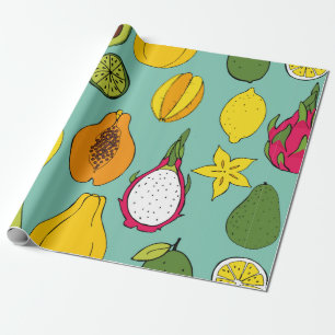Fruit. Seamless vintage pattern Wrapping Paper