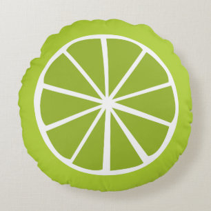 Fruit slice design round cushion