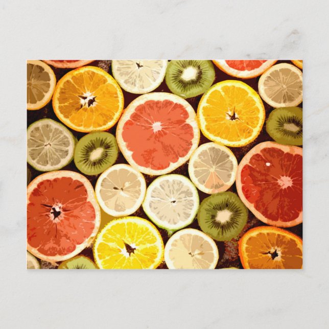 Fruit Slices Custom Postcards (Front)