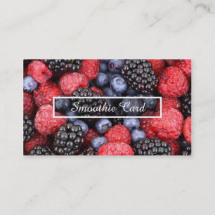 fruit smoothie loyalty program card