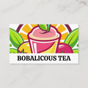 Fruit Smoothies Restaurant Business Card