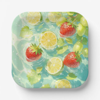 Fruit Splash Paper Plate
