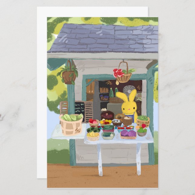 Fruit Stand Art Print (Front/Back)