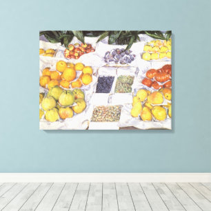 Fruit Stand by Gustave Caillebotte, Vintage Art Canvas Print