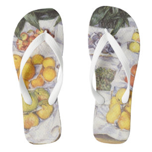 Fruit Stand by Gustave Caillebotte, Vintage Art Flip Flops