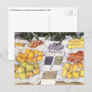 Fruit Stand by Gustave Caillebotte, Vintage Art Postcard