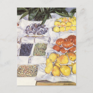 Fruit Stand by Gustave Caillebotte, Vintage Art Postcard