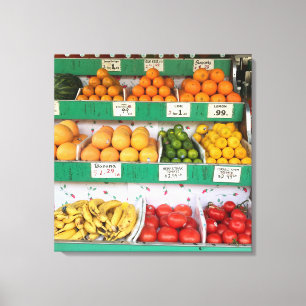 Fruit Stand, Columbus Avenue, New York City, NYC Canvas Print