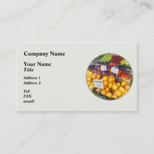 Fruit Stand Hoboken NJ Business Card