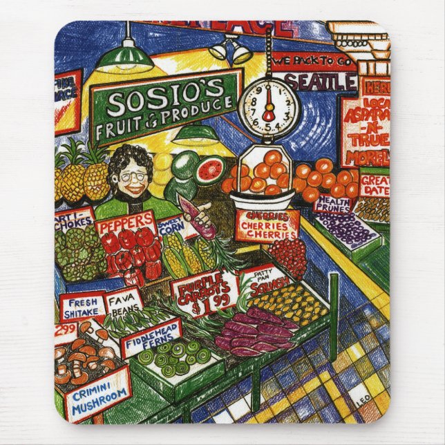 Fruit Stand Mouse Mat (Front)