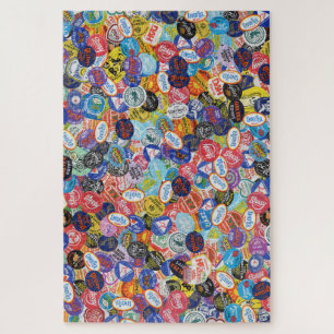 Fruit Sticker Montage Pattern Jigsaw Puzzle