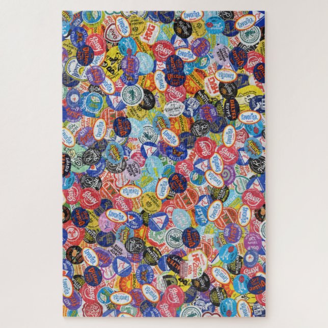 Fruit Sticker Montage Pattern Jigsaw Puzzle (Vertical)