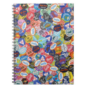 Fruit Sticker Montage Pattern Notebook