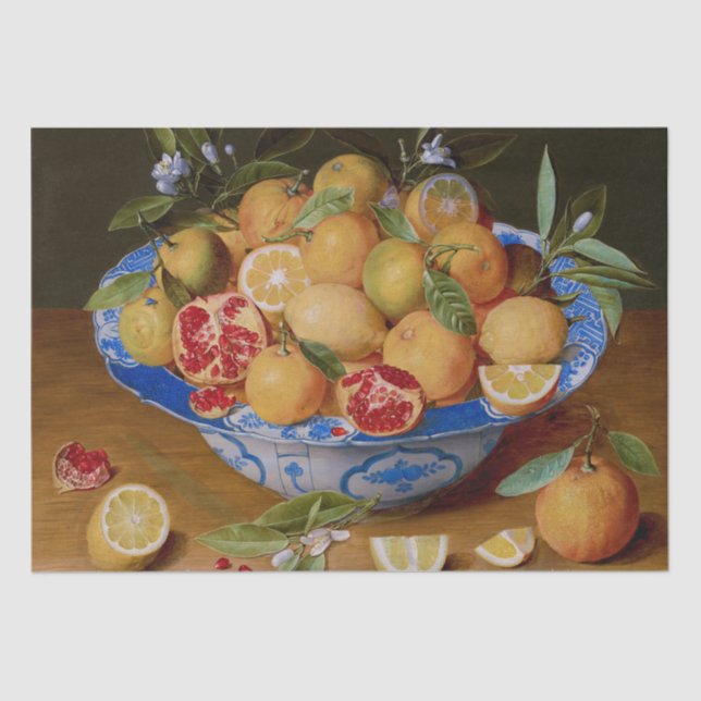 Fruit Still Life by Jacob van Hulsdonck Decoupage Tissue Paper (Front)