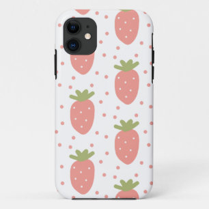 fruit, strawberry, background image iPhone 11 case