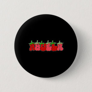 Fruit Strawberry Grandma Abuela Halloween Costume 6 Cm Round Badge