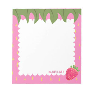 Fruit Strawberry Notepad