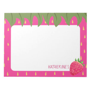 Fruit Strawberry Notepad