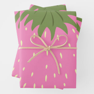 Fruit Strawberry Wrapping Paper Sheet