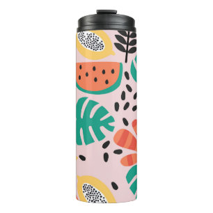 Fruit Stylish: Vintage Pattern Design. Thermal Tumbler