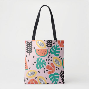 Fruit Stylish: Vintage Pattern Design. Tote Bag
