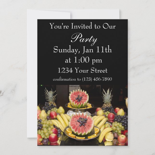 Fruit Table Invitation (Front)