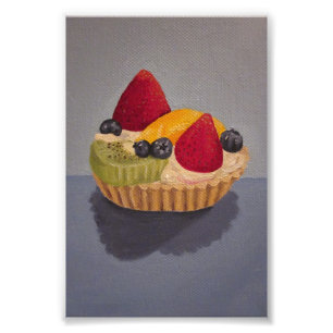 Fruit Tart Painting Photo Print