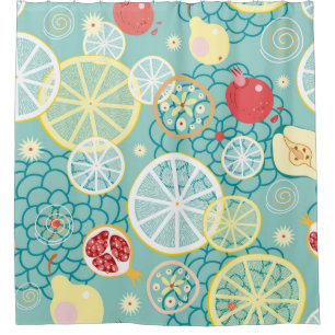 Fruit texture shower curtain