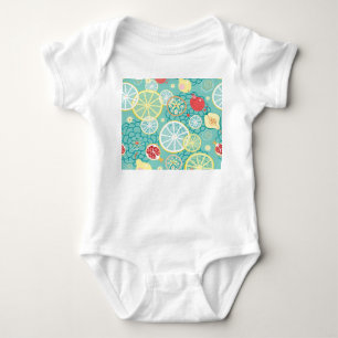 Fruit Texture, Vibrant Background. Baby Bodysuit