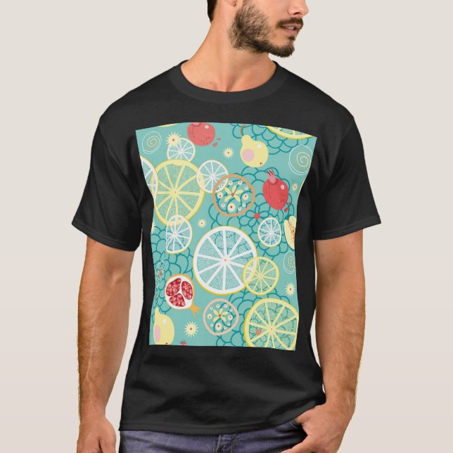 Fruit Texture, Vibrant Background. T-Shirt (Front)